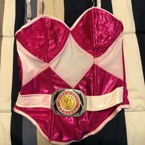 Pink power ranger top